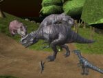 Noční multiplayerový hledat dinosaurů